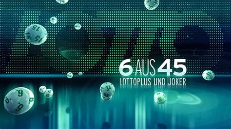 Lotto 6 aus 45 mit Joker auf ORF 2 am 28.08.2024 .